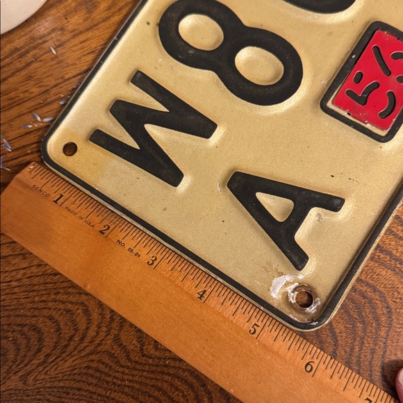 Vintage Conneticut Collectible
License Plate with ‘56 Metal tab - Picture 8 of 8